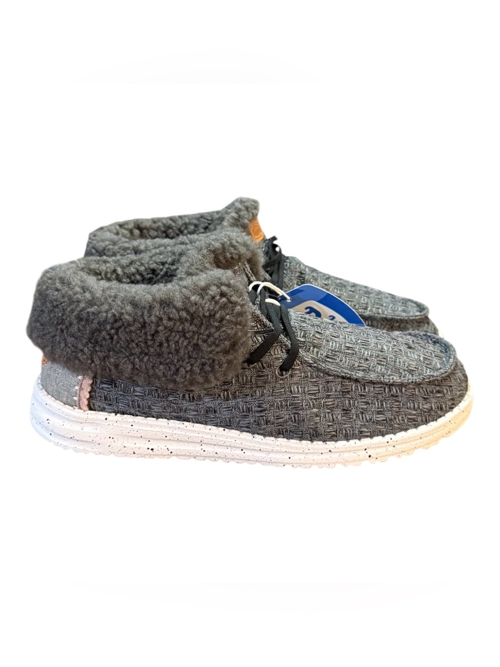HEY DUDE Wendy Fold Stitch Cozy Slip On Ankle Booties Women’s Size 7